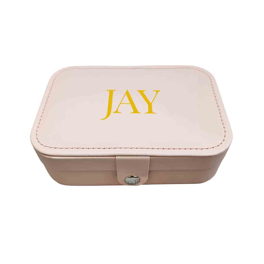 Personalized jewelry Box Organizer for Travel Storage Case for Rings Earrings and Pendants