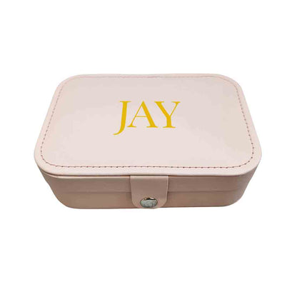 Personalized jewelry Box Organizer for Travel Storage Case for Rings Earrings and Pendants