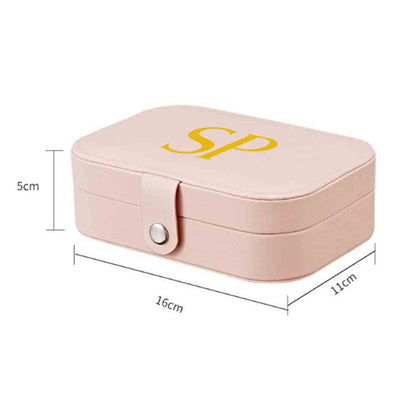 Customized Jewellery Box Girls Travel Storage Case for Rings Earrings and Pendants