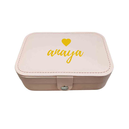 Personalized Jewellery Box for Gifting jewelry Case for Earrings Rings Pendant - Heart