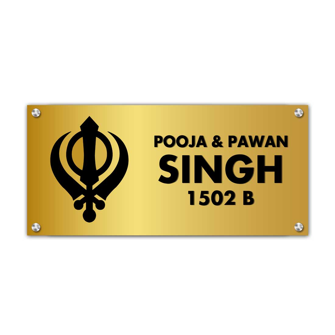 Personalized Name Plate For Khalsa