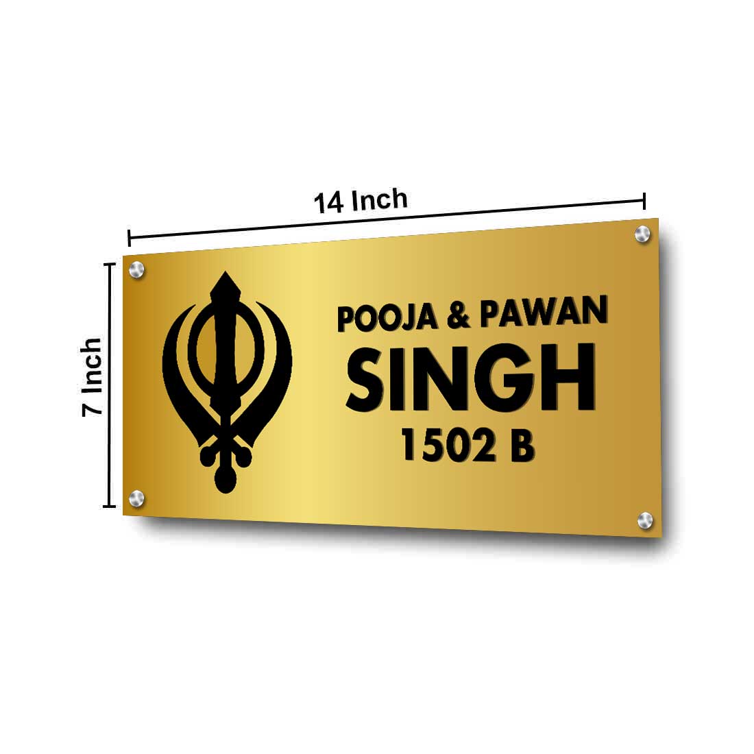 Personalized Name Plate For Khalsa