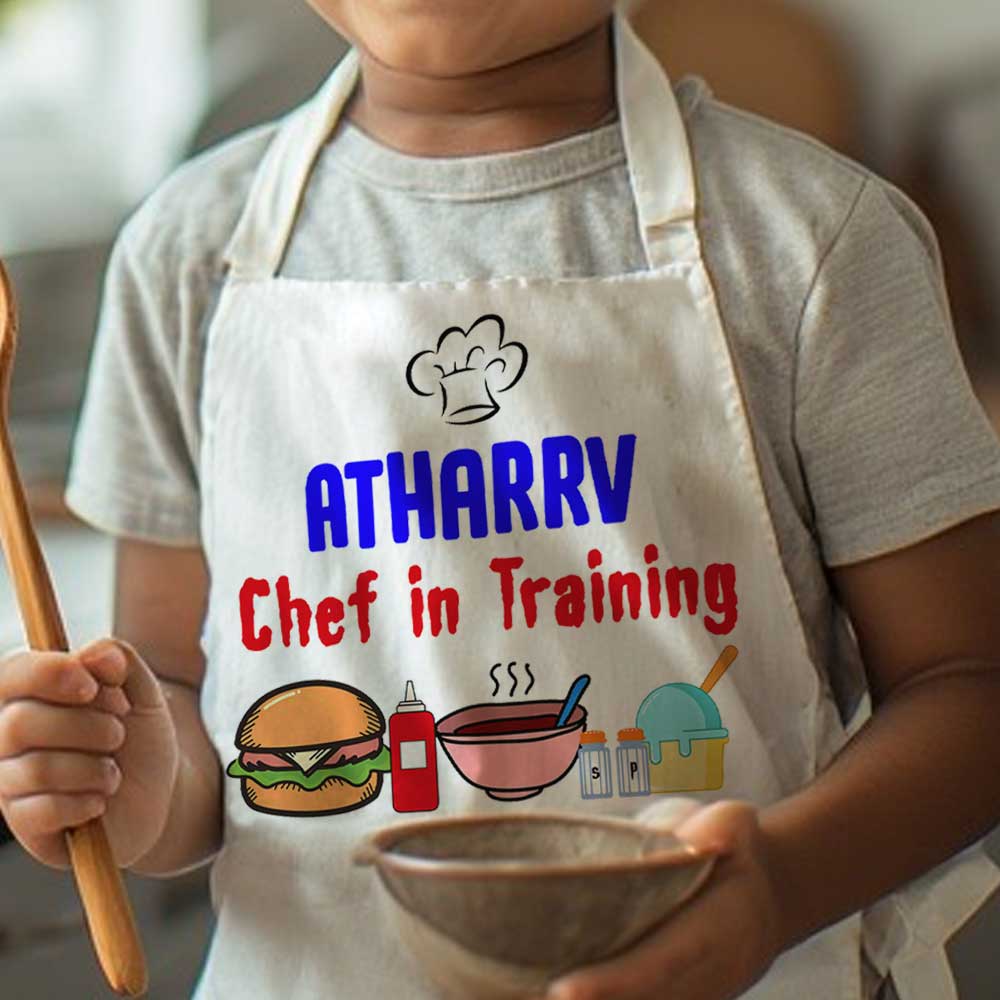 Customized Children Chef Apron - Chef in Training