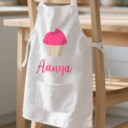 Customized Little Kids Apron With Name - Ice-Cream