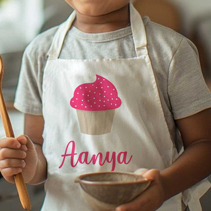 Customized Little Kids Apron With Name - Ice-Cream