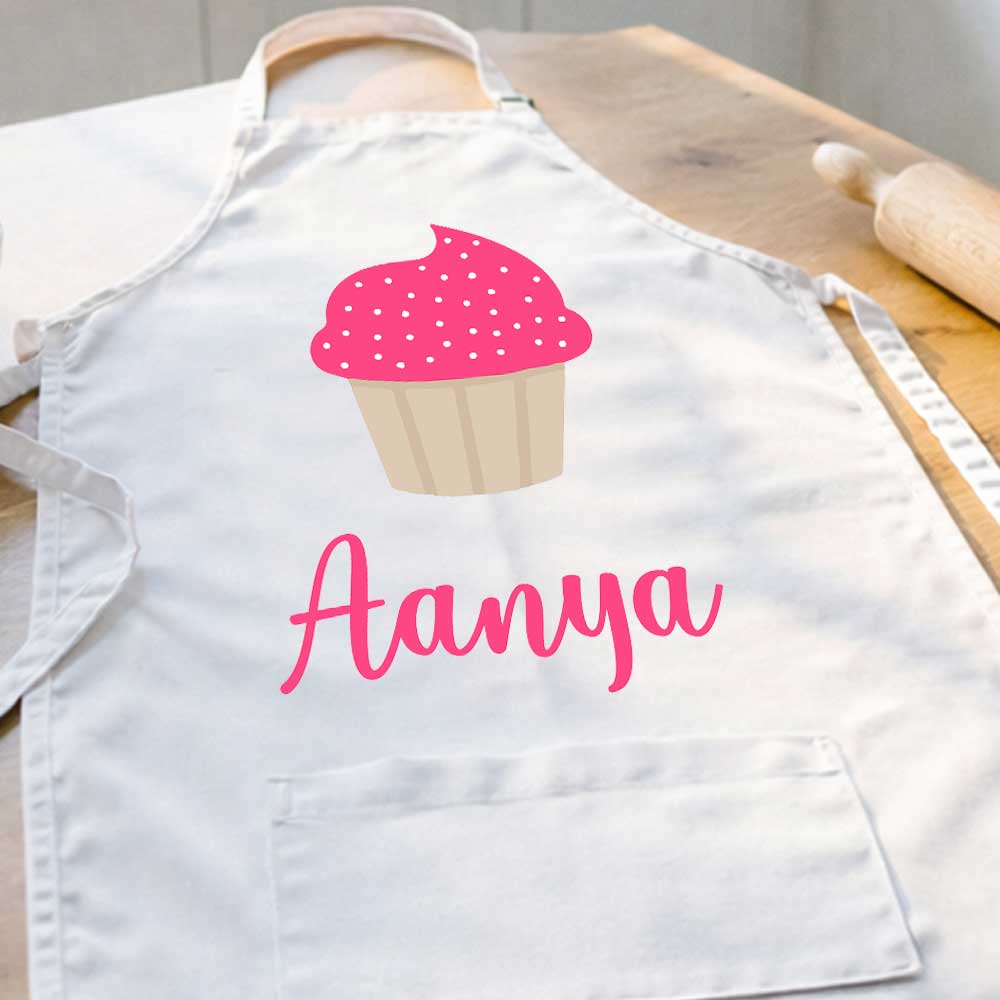 Customized Little Kids Apron With Name - Ice-Cream