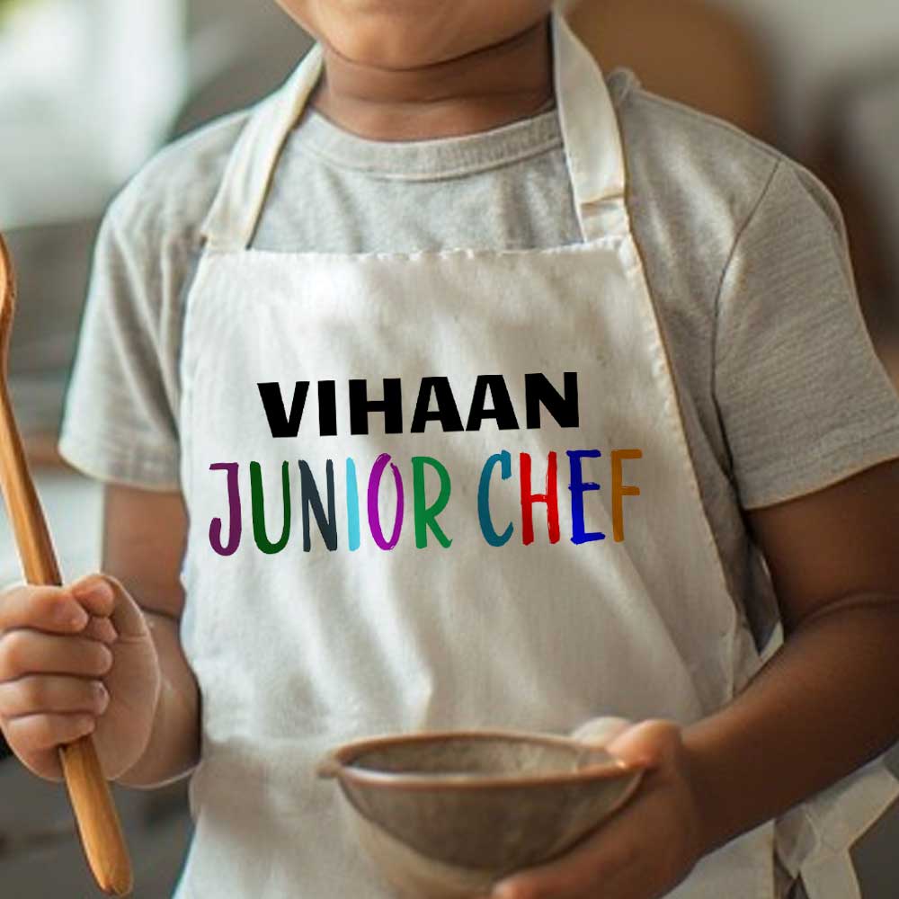 Customised Kids Junior Chef Apron with Name