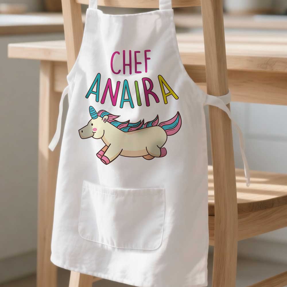 Personalised Children Apron - Cute Unicorn Design Aprons