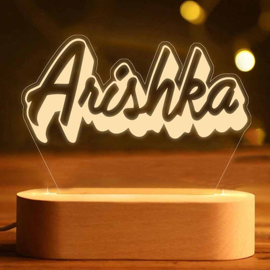 Custom Led Lamp Personalized Night Light Engraved With Name 
