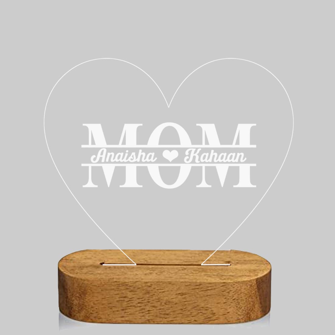 Personalized LED Lamp for Mom