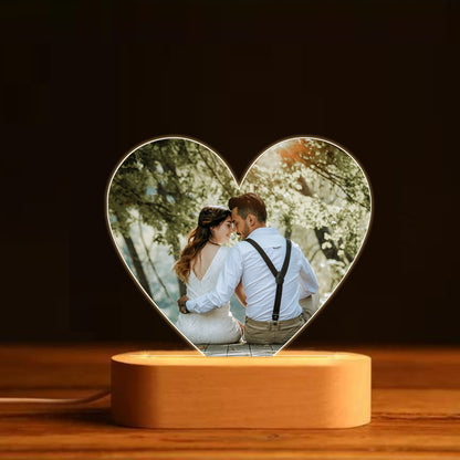 Light Photo Lamp with Heart Design  - Gifts For Couples