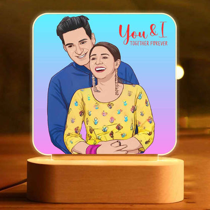 Photo Lamp-Picture Turned into Art Lamps Wooden Base LED Lamp with your Picture