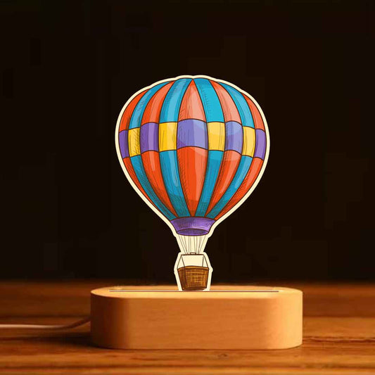 Childs Night Light for Bedroom Beautiful Hot-air Balloon Design LED Lamp for Kids