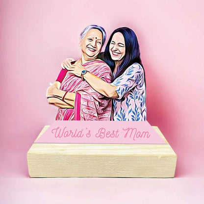 Worlds Best Mom Photo With Stand Mother's Day Gifts