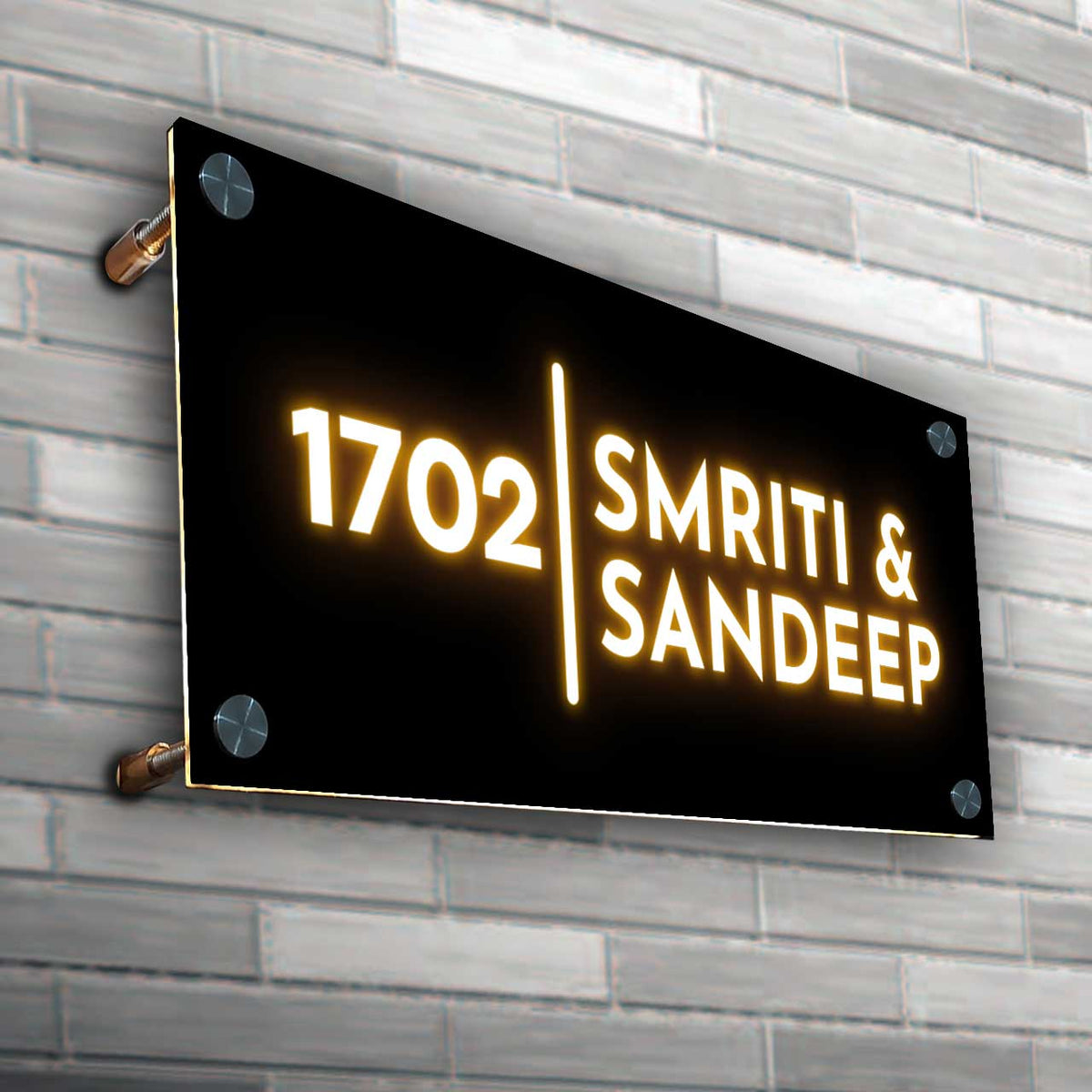 Led Name Plate Code Buy Led Light Name Plate for Home On Nutcase - India