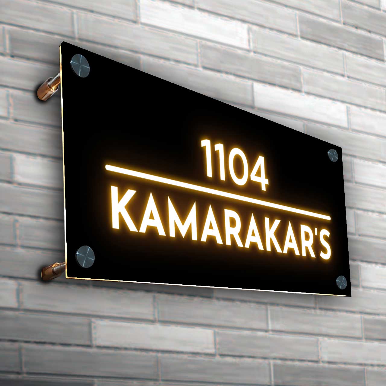 Led Name Plate Code Buy Custom LED Name Plate On Nutcase - India