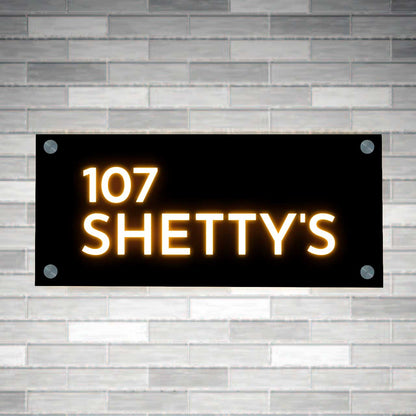 Led Light Name Plate for Home