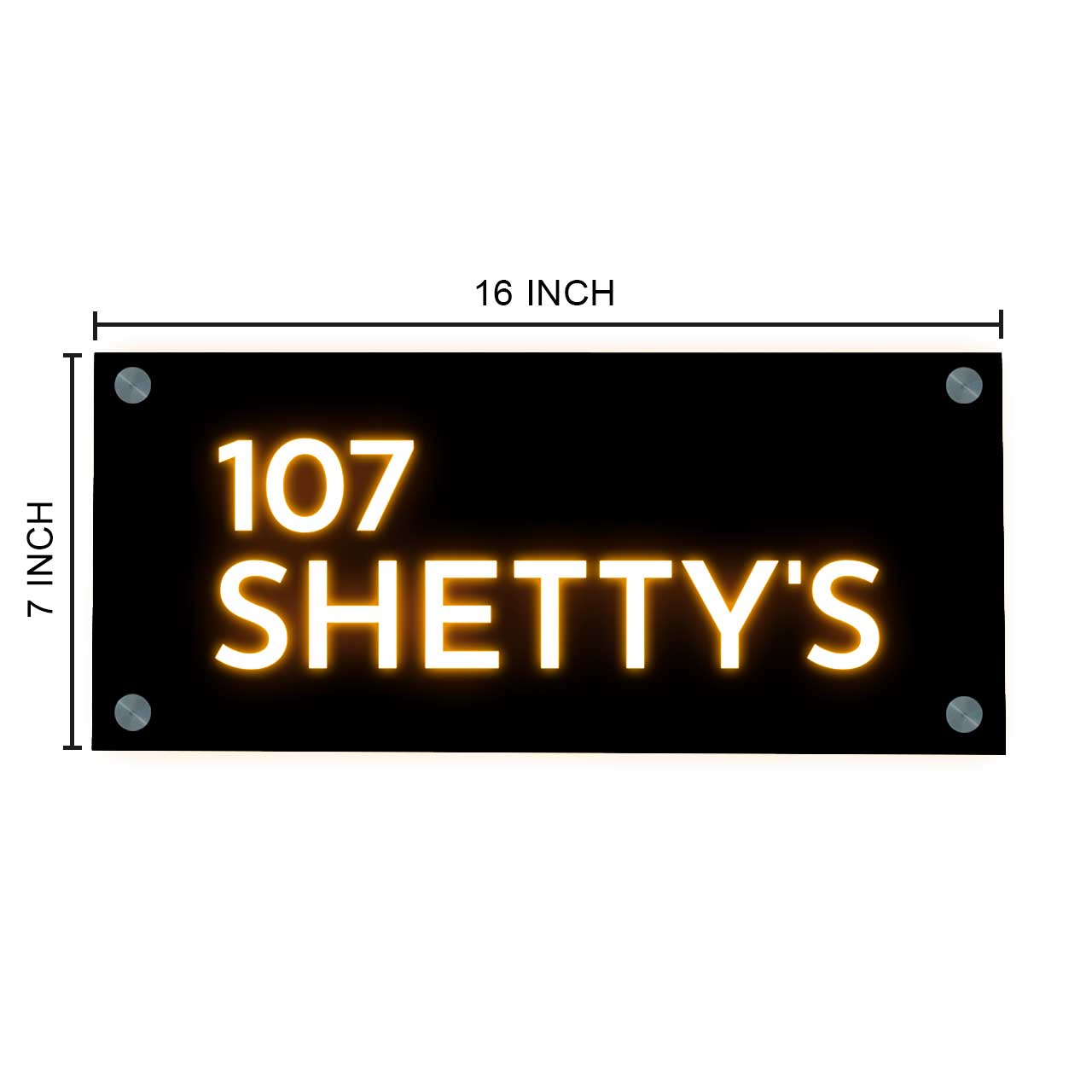 Led Light Name Plate for Home