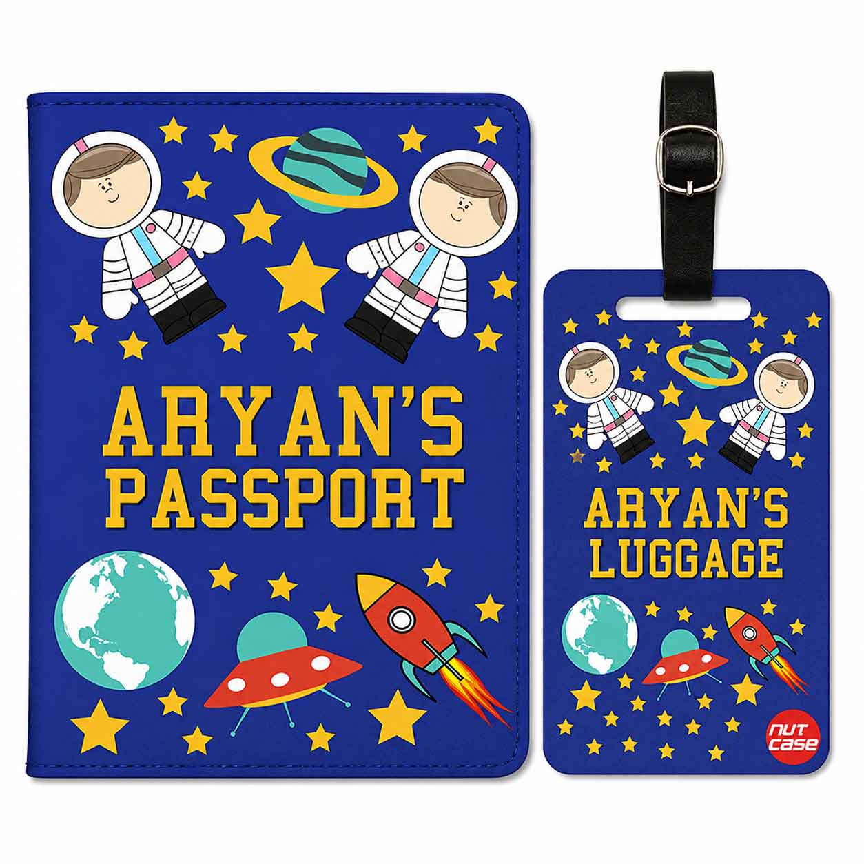 Customized Fancy Passport Holder - Space