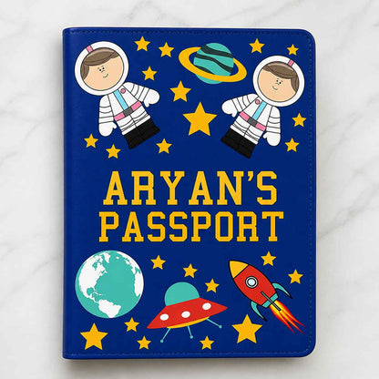 Customized Fancy Passport Holder - Space