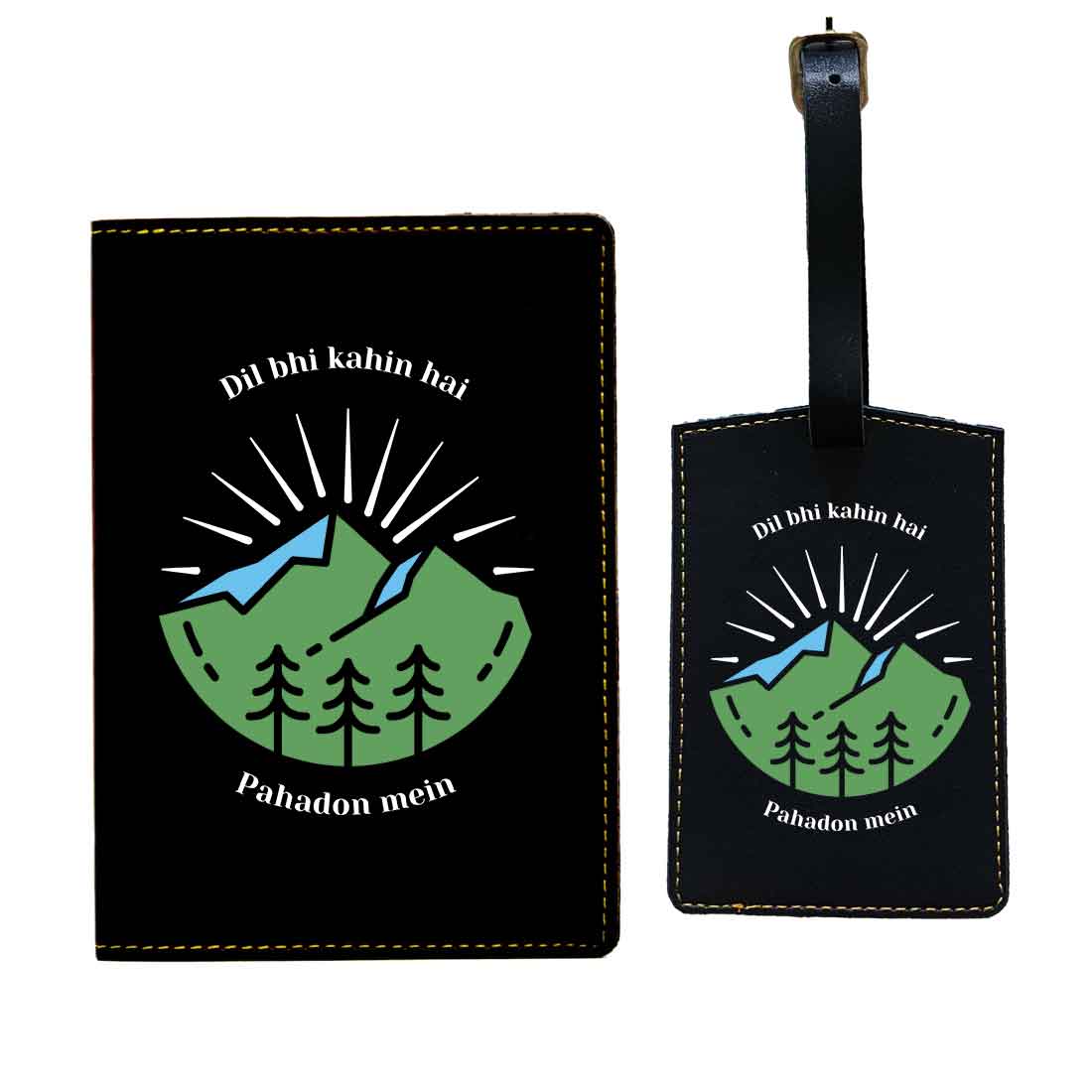 Cool Passport Holder Faux Leather Custom Covers for Passports - Pahadon Mein