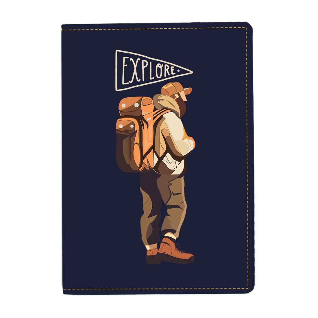 Personalised Passport Case PU Leather Custom Covers for Passports-Explore