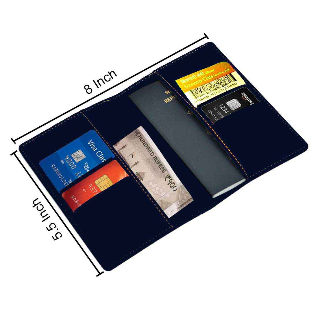 Customized Passport Holder Cover Travel Wallet Case