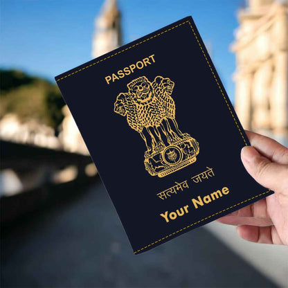 Customized Passport Holder Cover -  INDIAN PASSPORT STYLE