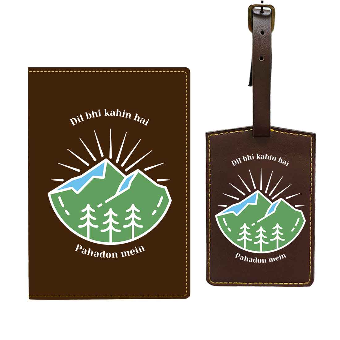 Cool Passport Holder Faux Leather Custom Covers for Passports - Pahadon Mein