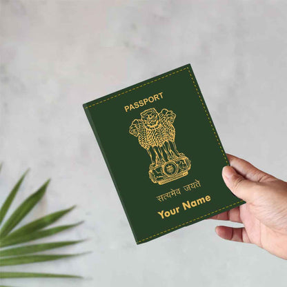 Customized Passport Holder Cover -  INDIAN PASSPORT STYLE