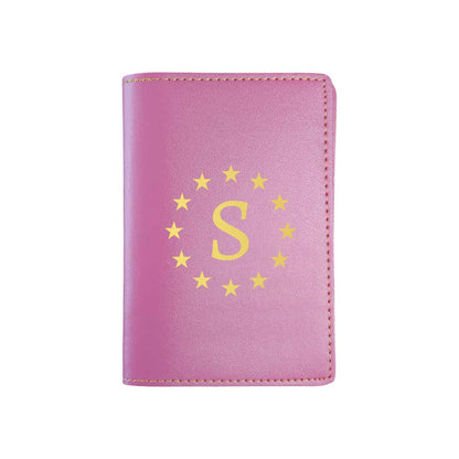 PU Leather Customized Travel Wallet Passport Holder for Men - Star