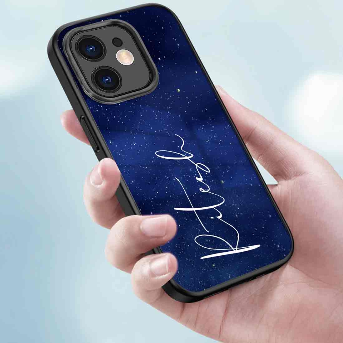 Custom iPhone 11 Back Case Mobile Back Cover with Calligraphy Name 