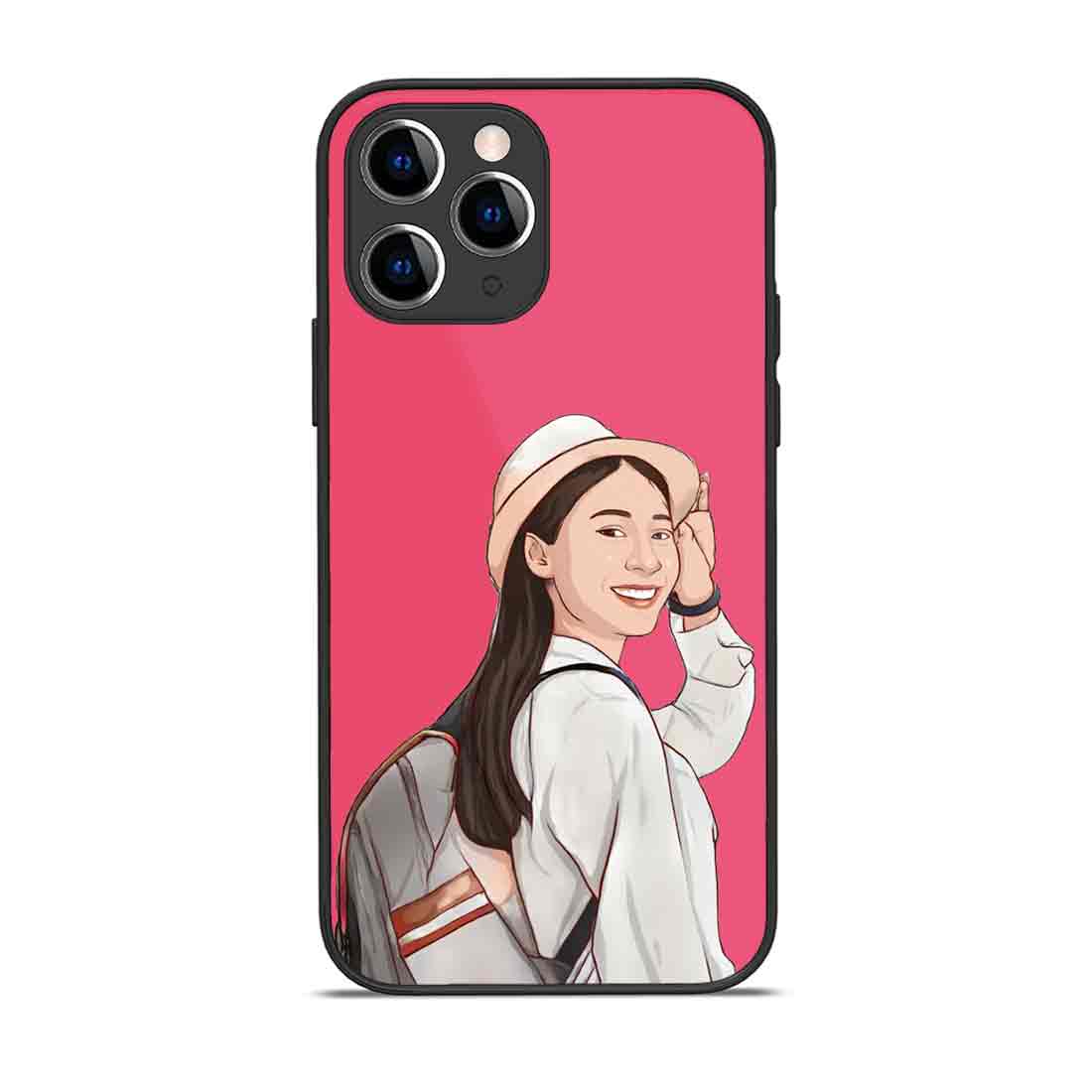 Custom Pic Print on Mobile Cover Pink iPhone 11 Pro Case
