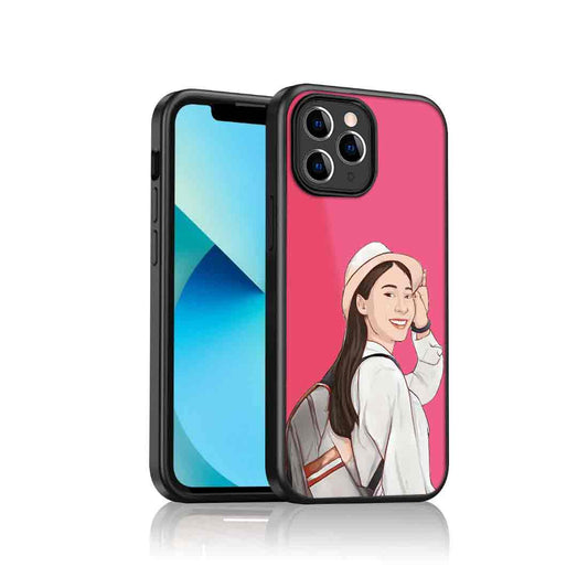 Custom Pic Print on Mobile Cover Pink iPhone 11 Pro Case