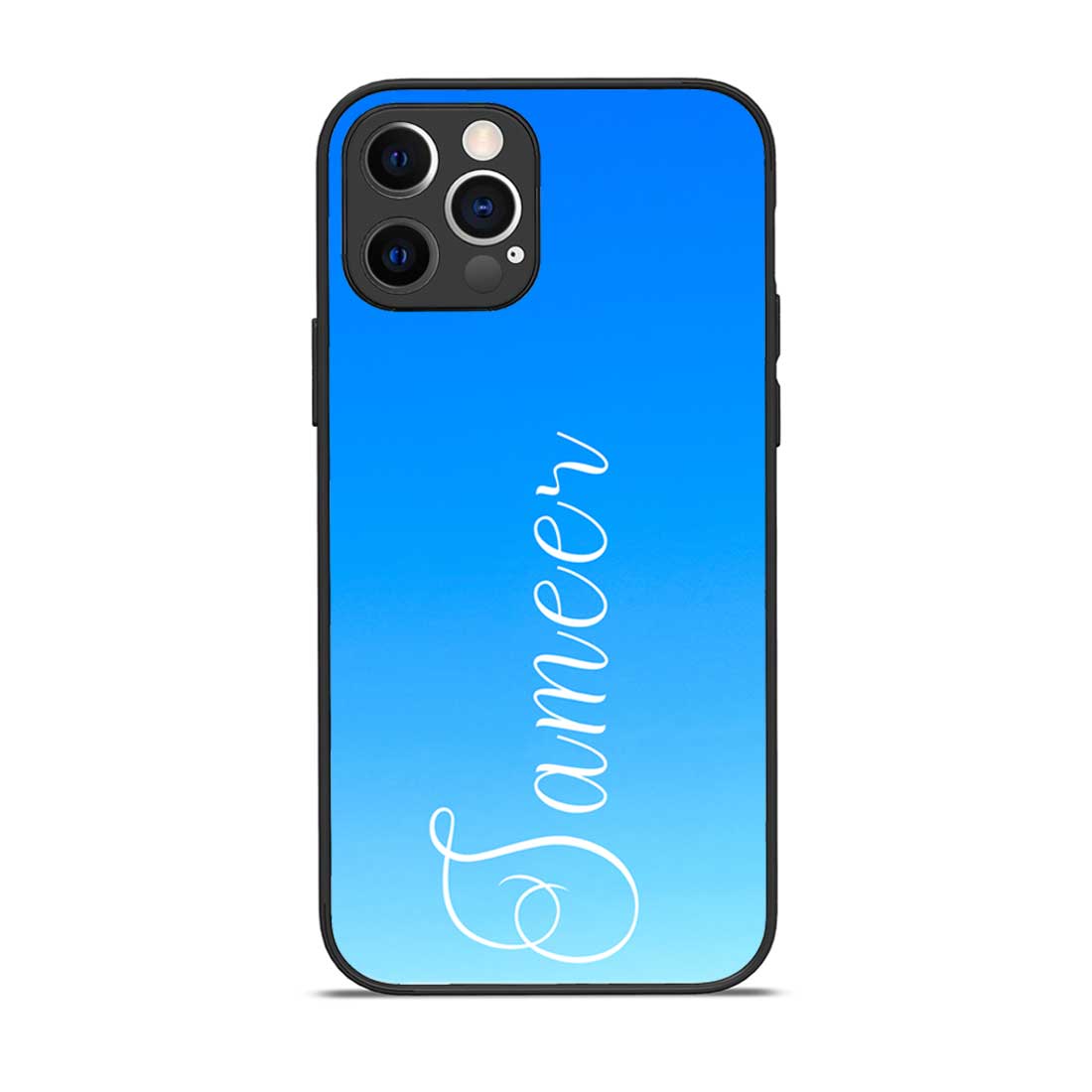 Custom iPhone 12 Pro Case with Name Blue Cover Phone Case 