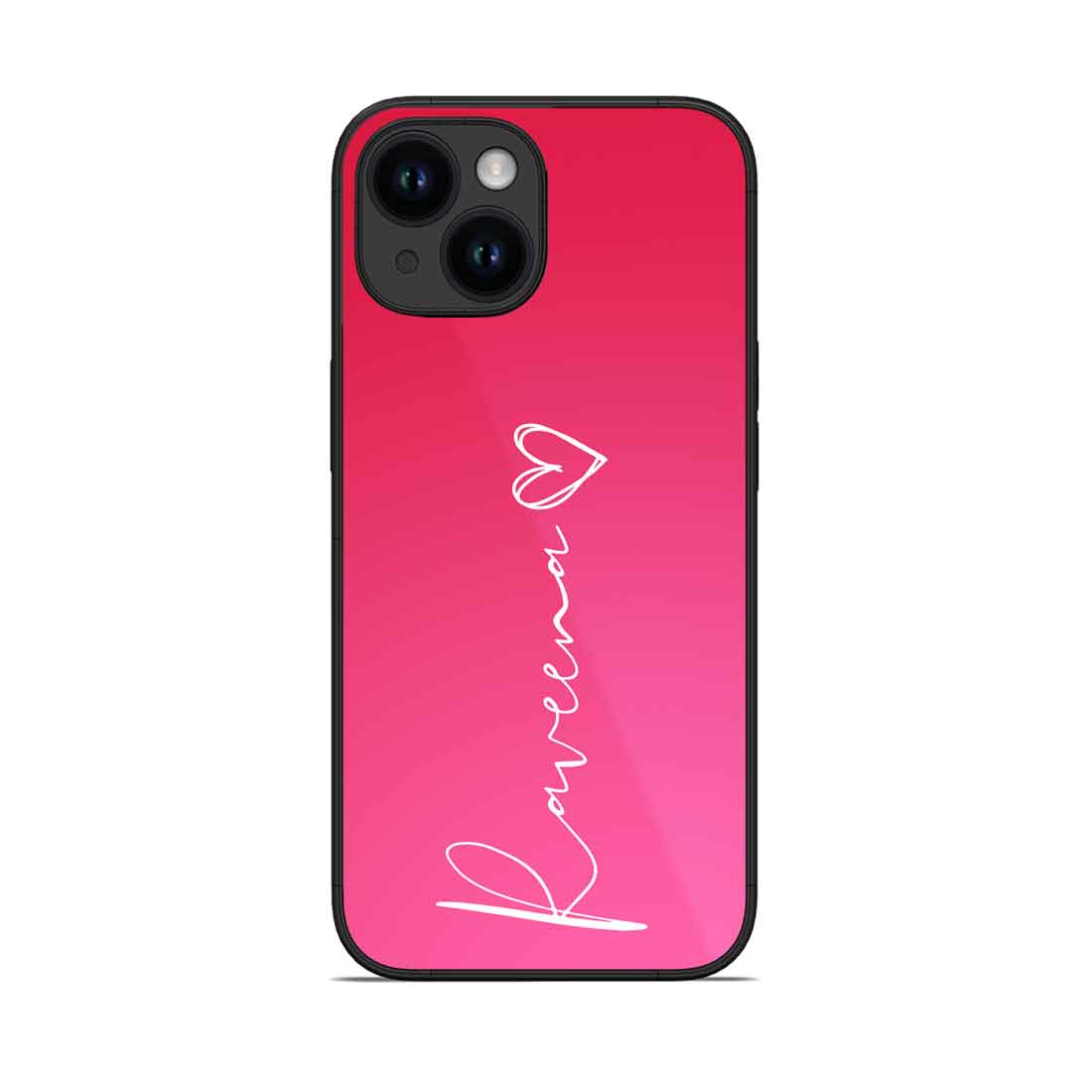 Customized Pink iPhone 14 Case Mobile Back Cover – Nutcase