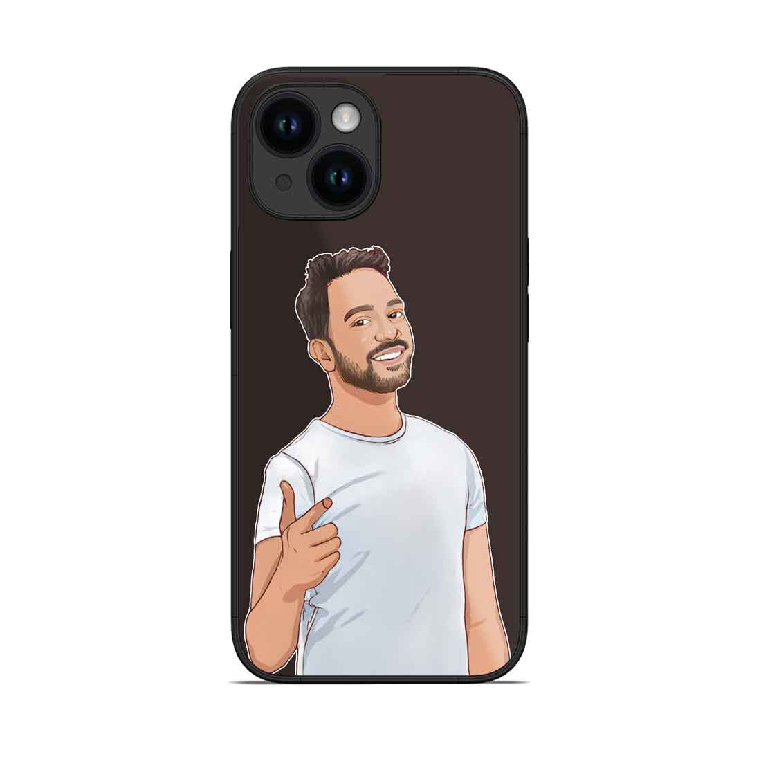 Customized Photo Mobile Cover Black  iPhone 14 Case