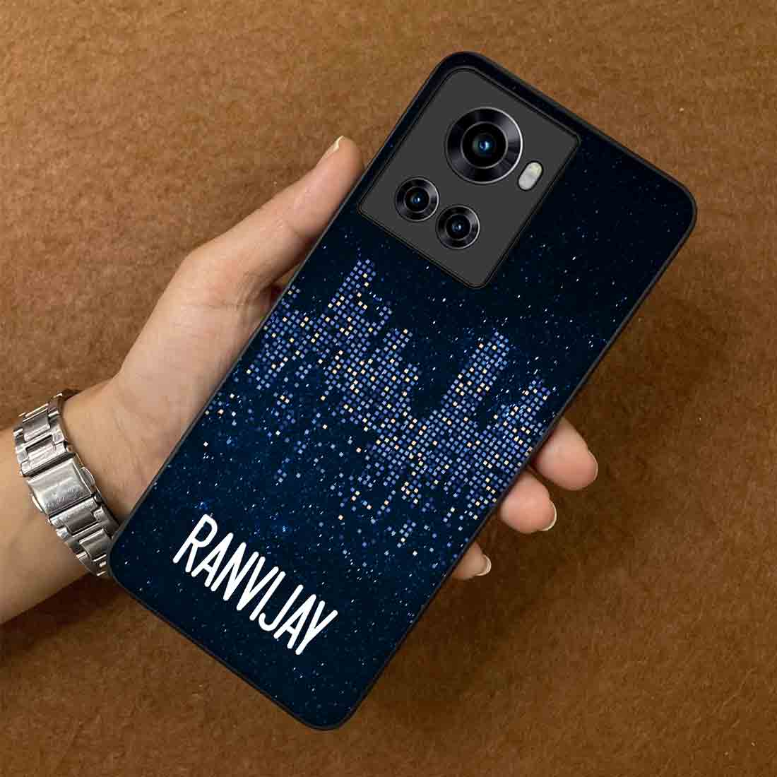 Personalized Oneplus 10R back cover Mobile Cover Design With Name