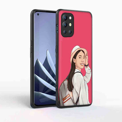 Custom Back Cover for Oneplus 9R with Photo One plus Mobile Back Cover - Cartoonify From Photo