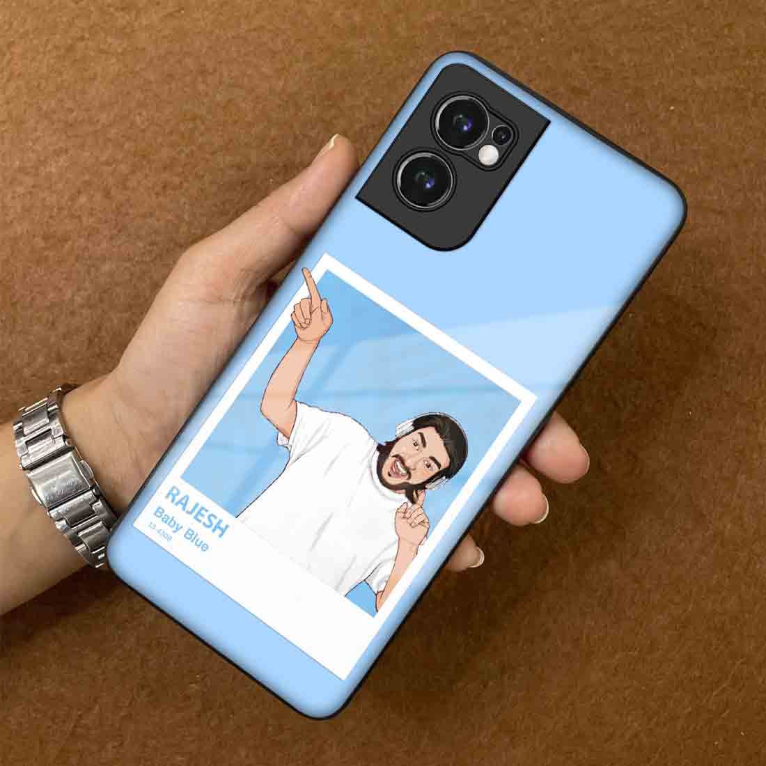 Oneplus Nord CE 2 5G Cover Case with Photo Custom Design Back Case - Cartoonify From Photo