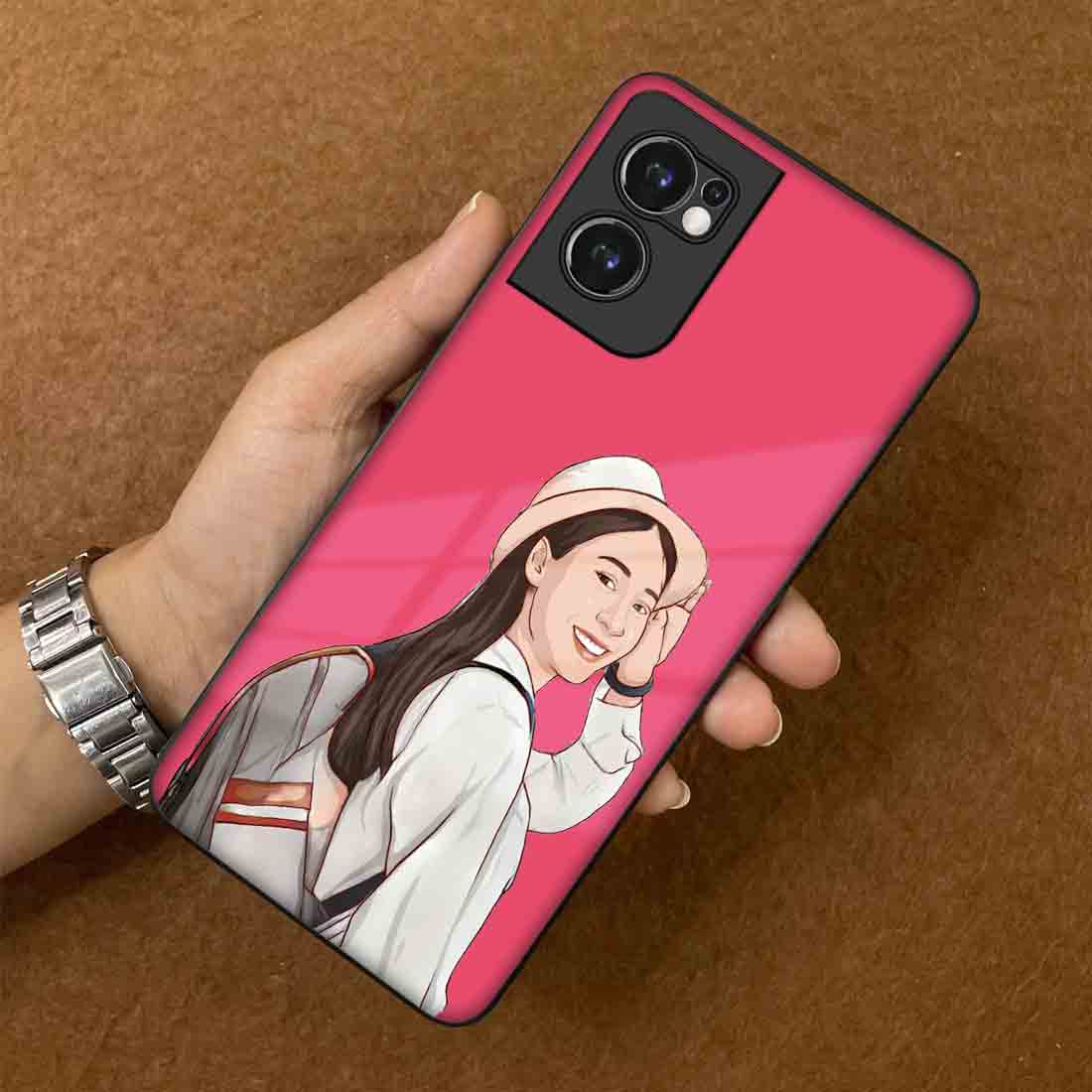 One Plus Nord CE 2 5G Back Cover with Photo Customized One Plus Cases Design Back Cases - Cartoonify From Photo