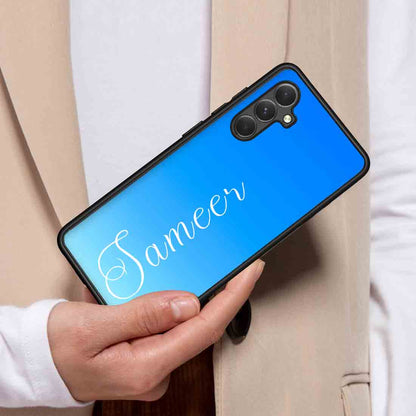 Samsung A54  Cover Personalized with Name Design Phone Case - Blue Sea