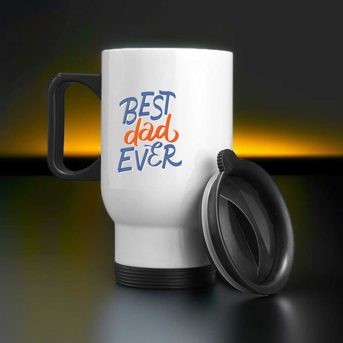 Father’s Day Mug – Best Father Gift | Double Wall Coffee Travel Mug | Spill-Proof & Durable