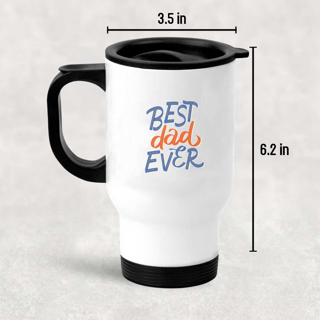 Father’s Day Mug – Best Father Gift | Double Wall Coffee Travel Mug | Spill-Proof & Durable