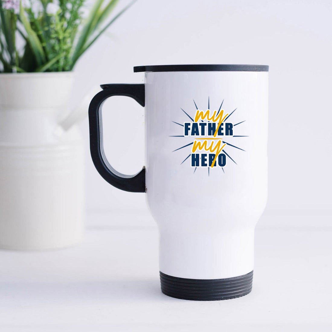 Father Coffee Mug -Insulated Travel Coffee Cup - Dad Mug for Father’s Day