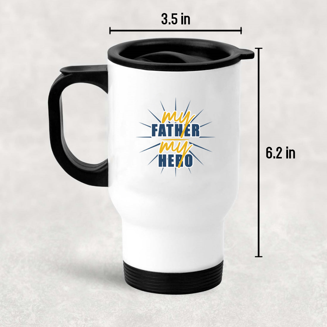 Father Coffee Mug -Insulated Travel Coffee Cup - Dad Mug for Father’s Day