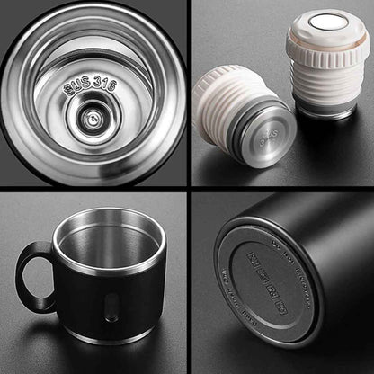 Customised Thermos Bottle With Cups Set for Travel Outdoor