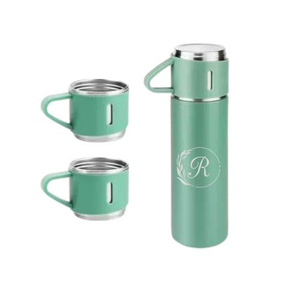 Customised Thermos Bottle With Cups Set for Travel Outdoor