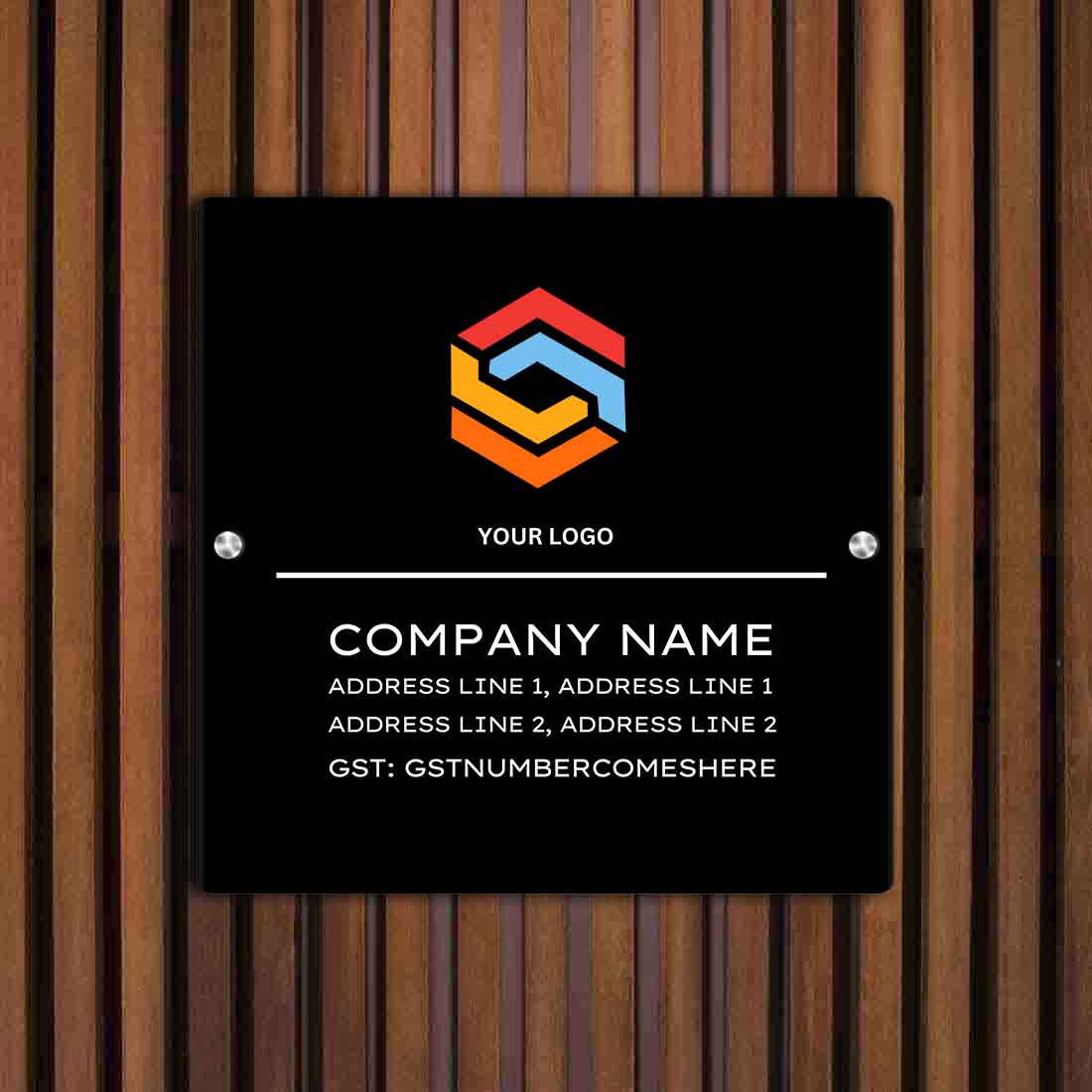 Office Name Plate Company Nameplate