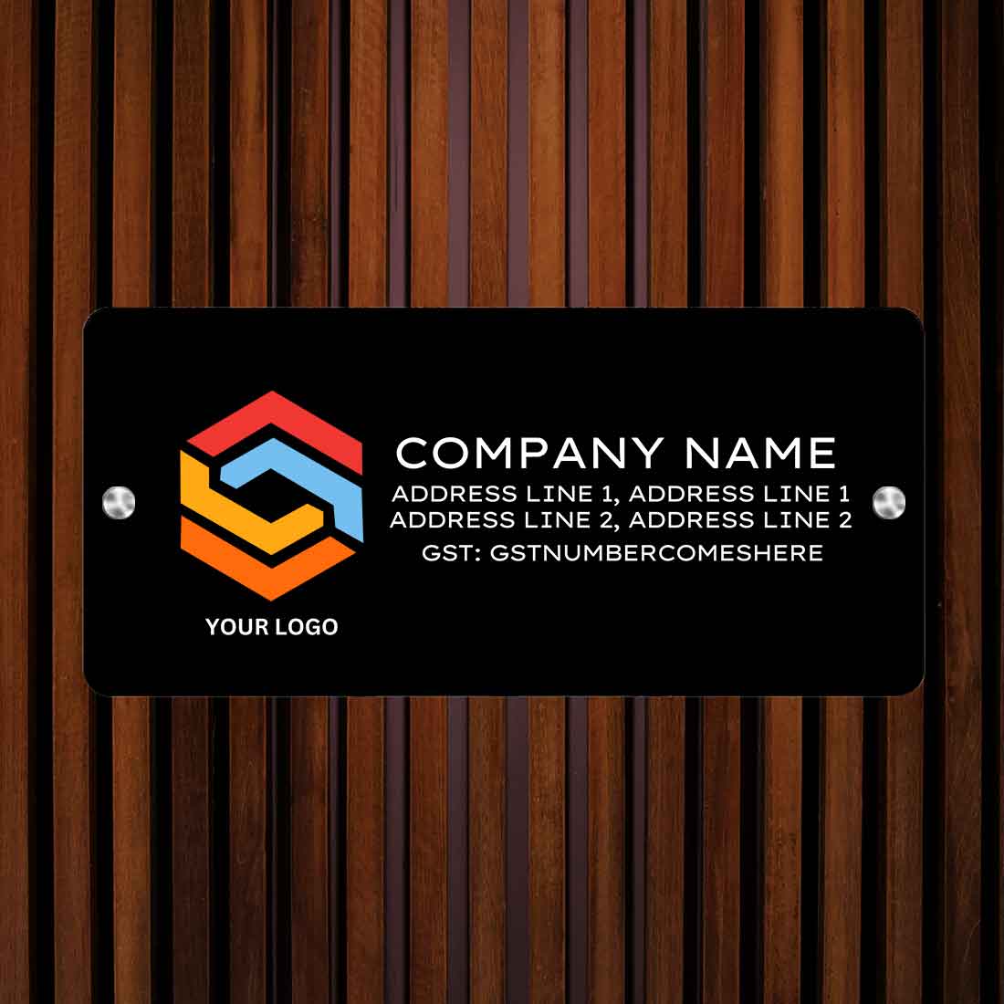 Name Board for Office Shop Store